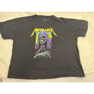 Metallica‎ Grim Reaper Skull & Raven T-shirt Men's Sz 2XL Black
